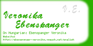 veronika ebenspanger business card